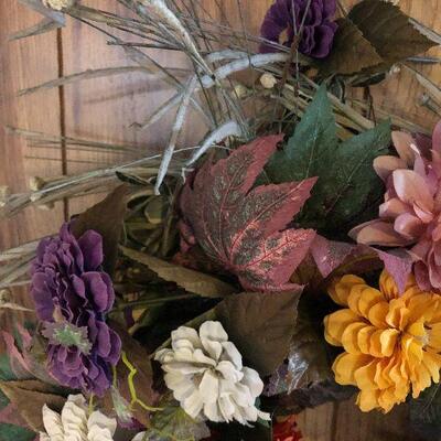 P118:  Lovely Floral Mum Wreath