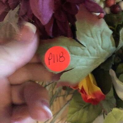 P118:  Lovely Floral Mum Wreath