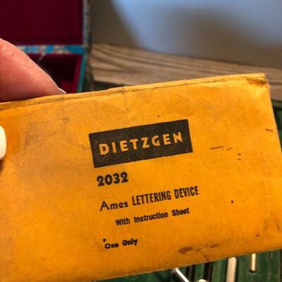 P126:  Abacus and Drafting Tools Lot