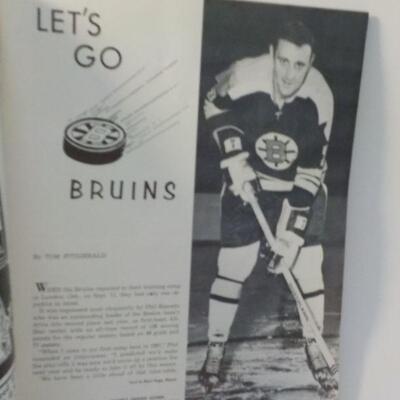  1969- 1970 Boston Bruins Hockey program.