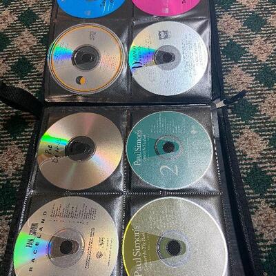 P129:  Variety of CD's, Cases