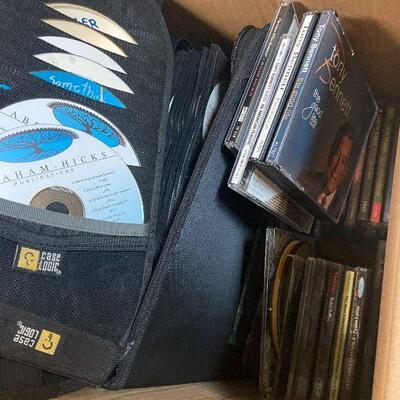 P129:  Variety of CD's, Cases