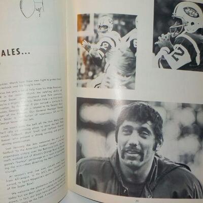 Original 1969 Boston Patriots vs New York Jets Program.