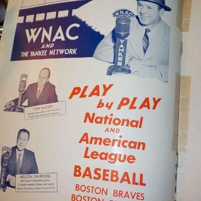 " Original Boston Braves Sketch Book".