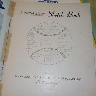 " Original Boston Braves Sketch Book".