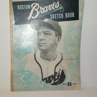 " Original Boston Braves Sketch Book".
