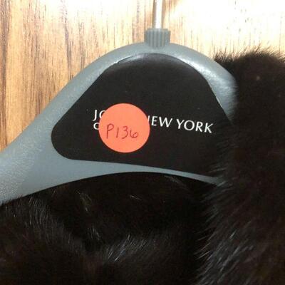 P136: Diane Furs Floor Length Black Mink Coat