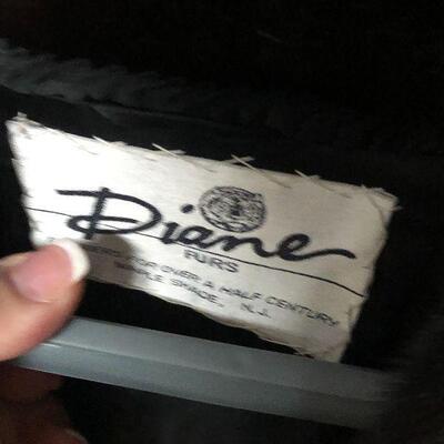 P136: Diane Furs Floor Length Black Mink Coat