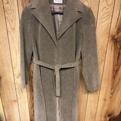 P137 Ultrasuede Size 12 Count Romi LTD Long Overcoat