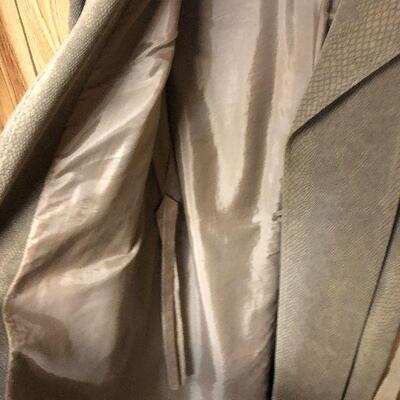 P137 Ultrasuede Size 12 Count Romi LTD Long Overcoat