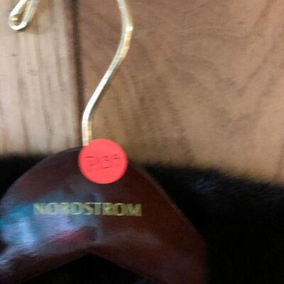 P139: Short Black Fur with Zip Front Size Medium