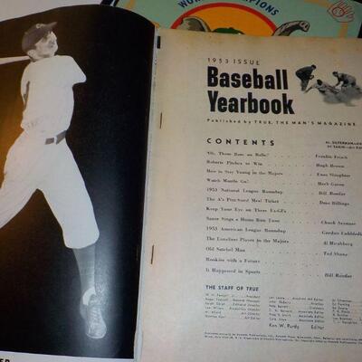 " 1953 Baseball Year Book by True Magazine."