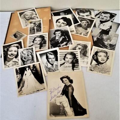 Lot #27  Large Lot of 1940's and '50's movie star Postcards - Real Autograph Susan Hayward