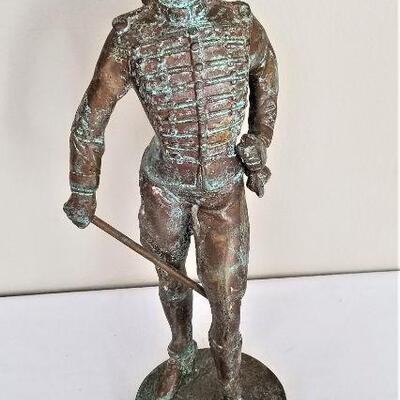 Lot #28  Metal Figure of an English Soldier - Contemporary, Heavy