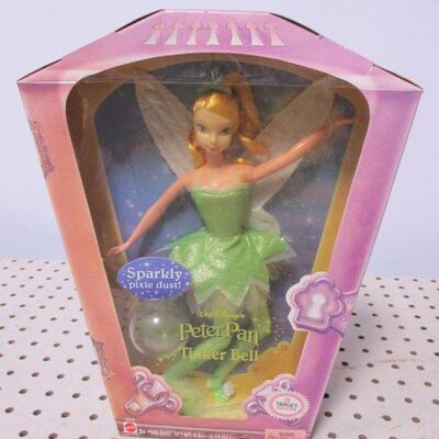 Lot 1 - Disney Sparkly Pixie Dust Tinkerbell Doll Mattel  - Target Exclusive