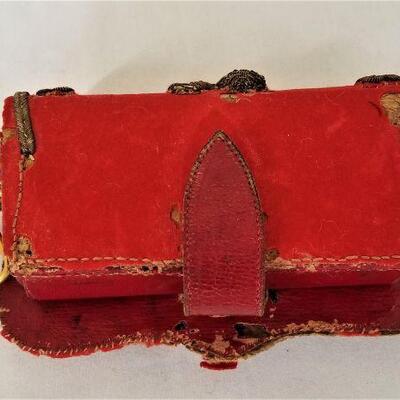 Lot #33  19th Century British Officers Belt Pouch - Heavily Decorated - SCARCE