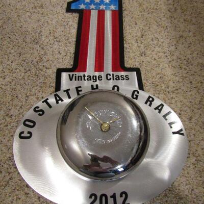 LOT 139  METAL HOG RALLY CLOCK