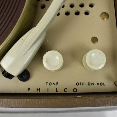 Philco Portable Record Player Turntable for Records 16/33/45/78