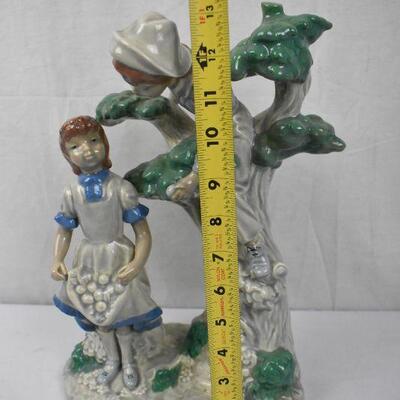 Boy & Girl with Apple Tree Figurine