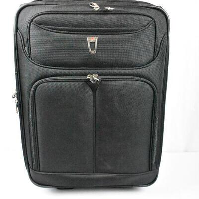 Black Rolling Suitcase by Delsey