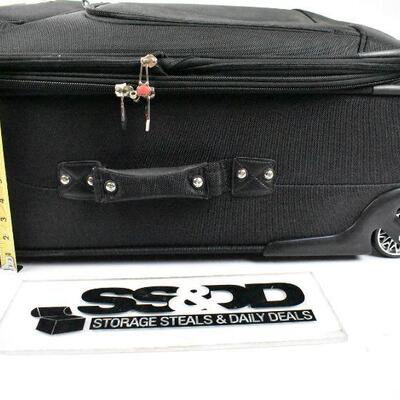 Black Rolling Suitcase by Delsey