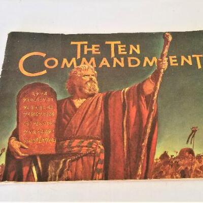 Lot #48  The Ten Commandments - 1956 Movie Program/Souvenir