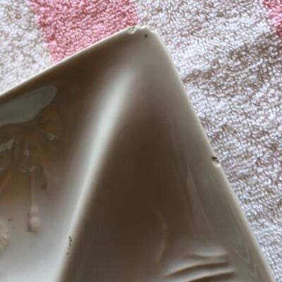 Whittier Potteries Divided Serving Plate with Removable Dip Bowl