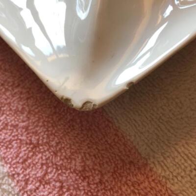 Whittier Potteries Divided Serving Plate with Removable Dip Bowl