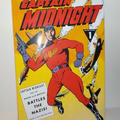 " Captain  Midnight hard cover Book of cartoon".