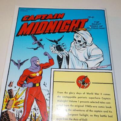 " Captain  Midnight hard cover Book of cartoon".
