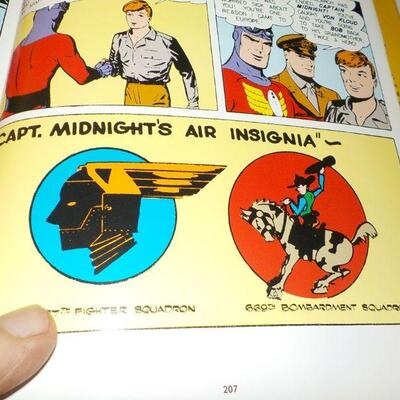 " Captain  Midnight hard cover Book of cartoon".