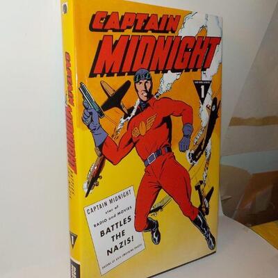 " Captain  Midnight hard cover Book of cartoon".