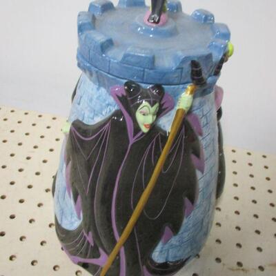 Lot 25 - Disney Maleficent Ursula Villain Evil Queen Cookie Jar Vase