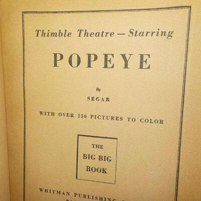 ' Thimble  theather features " Popeye".1935 Issue.