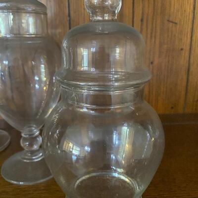 Set of 5 Apothecary Candy Jars