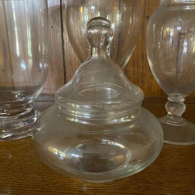 Set of 5 Apothecary Candy Jars