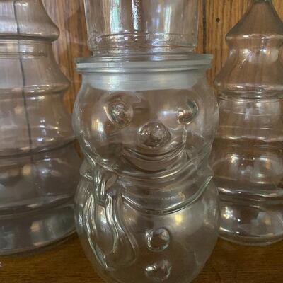 Christmas Holiday Glass Jar Decor