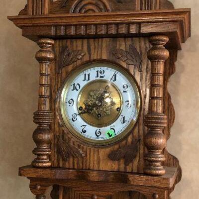 #2 Vintage Oak Wall Clock 