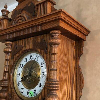 #2 Vintage Oak Wall Clock 