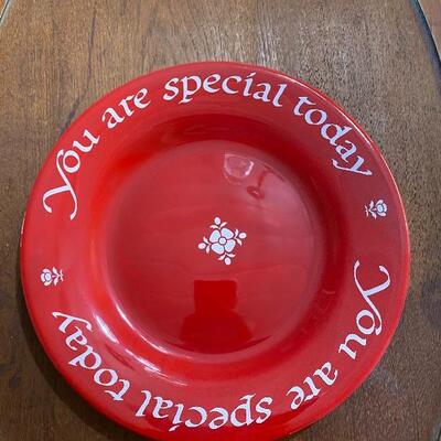 You Are Special Today The Original Red Plate