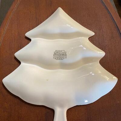 Johnson Bros Merry Christmas Tree Shaped Divided Plate