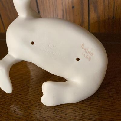 Pair of Baby Seal Figurines Cybis Porcelain