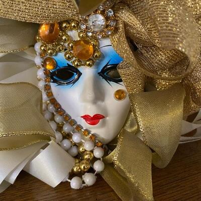 Clown and Masquerade Mask Bottle decor