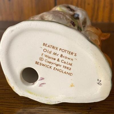 Beatrix Potter’s Old Mr Brown Figurine 