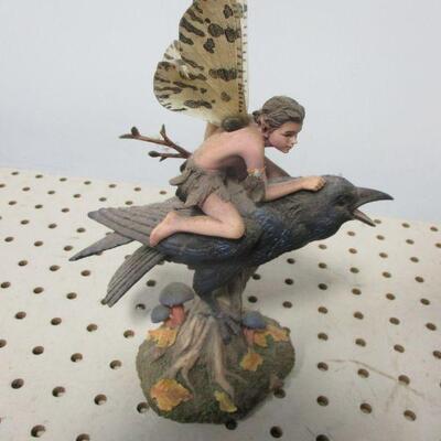 Lot 35 - Dragonsite Dusk Sheila Wolk Statue Fairy Decor Fantasy Sculpture