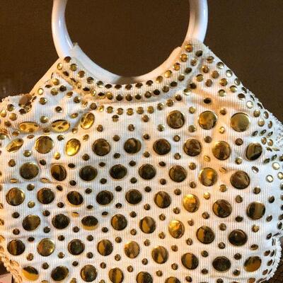 P146: Whiting & Davis Vintage Gold Mesh Handbag