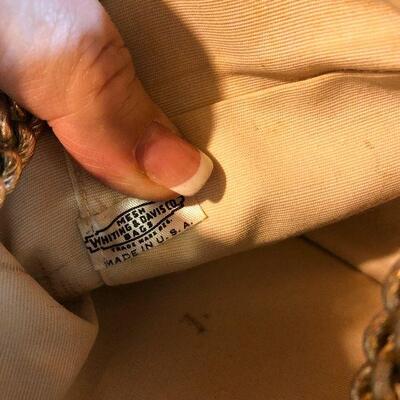 P146: Whiting & Davis Vintage Gold Mesh Handbag