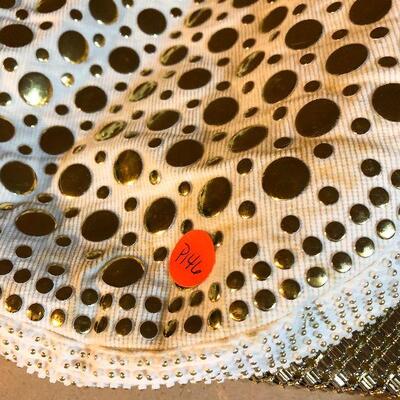 P146: Whiting & Davis Vintage Gold Mesh Handbag