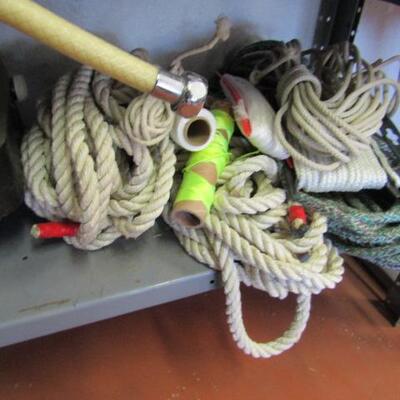 LOT 52  PLUMBING SUPPLIES AND ROPE