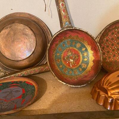 CL67:  Lot of Metal and Wood Decorative Ladles and More